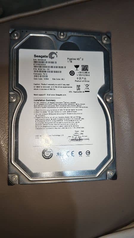 Seagate Hard drive 1 TB 1
