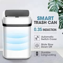 Smart Touchless Trash Bin 13L – Automatic Motion Sensor Waste Bin – B