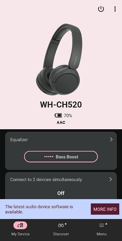 Sony WH CH 520 wireless headset 3