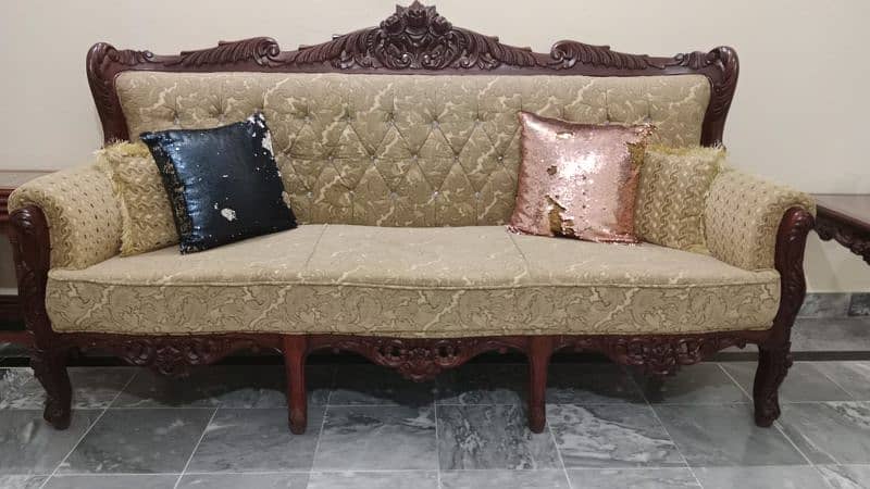 Brand New chinioti 5 seater sofa set  with tables 0