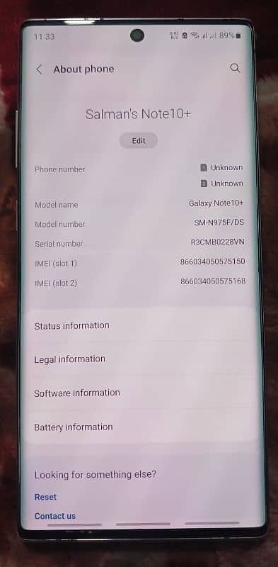 Samsung Note 10 plus for sale 12GB 256GB 1