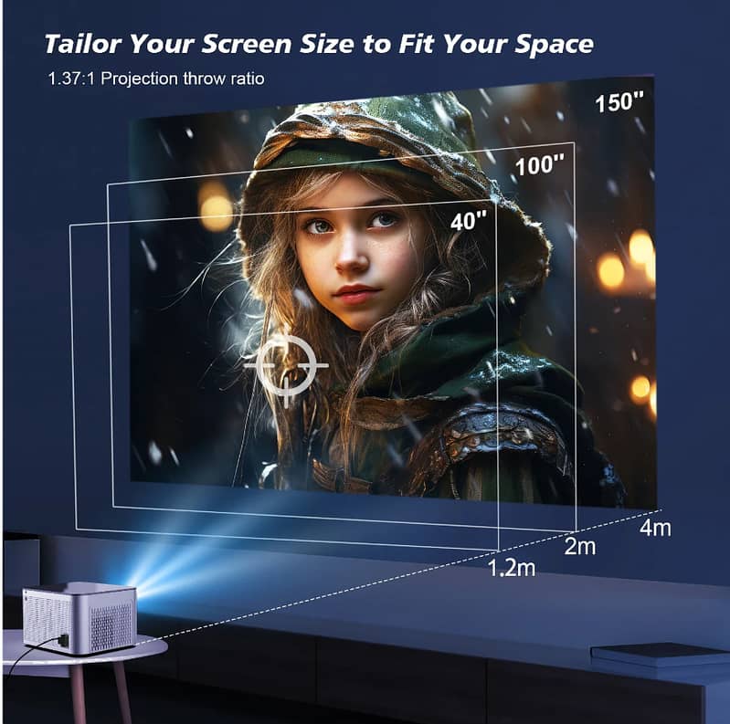 Magcubic HY350 WIFI Android 4k Projector 1080p - WIFI 6 -580ANSI 5
