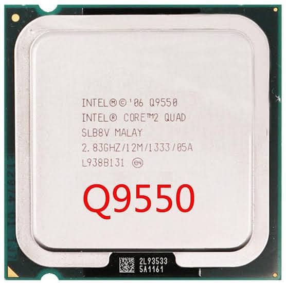 Core 2 quad q9550 With fan 0