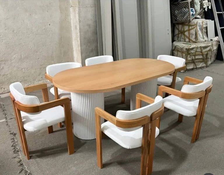 6 seater dining tabel/wooden chair/luxury dining 0