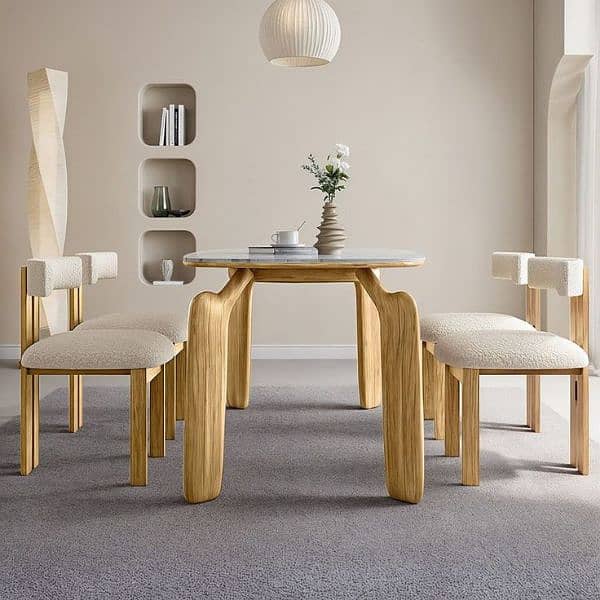 6 seater dining tabel/wooden chair/luxury dining 2