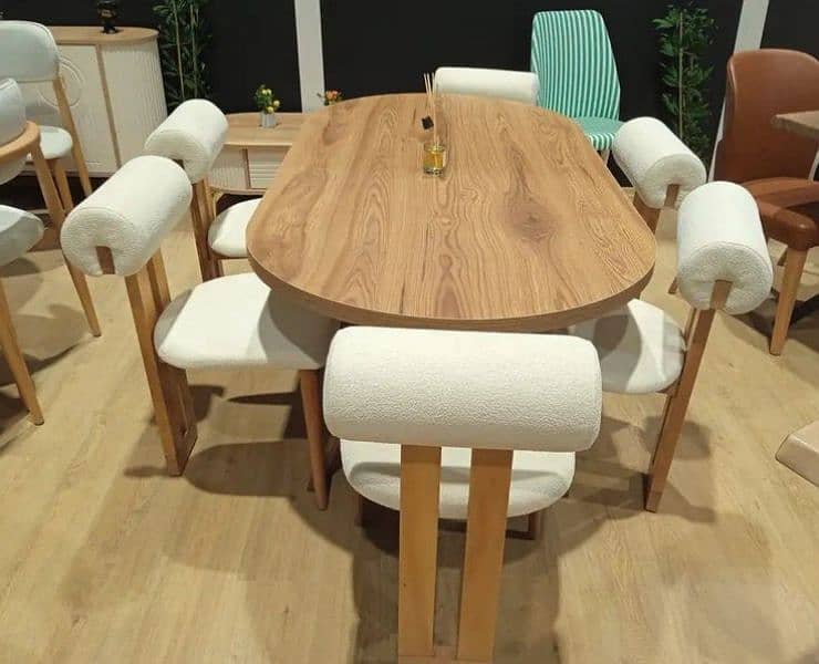 6 seater dining tabel/wooden chair/luxury dining 4