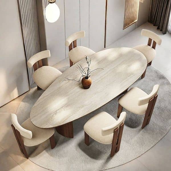 6 seater dining tabel/wooden chair/luxury dining 5
