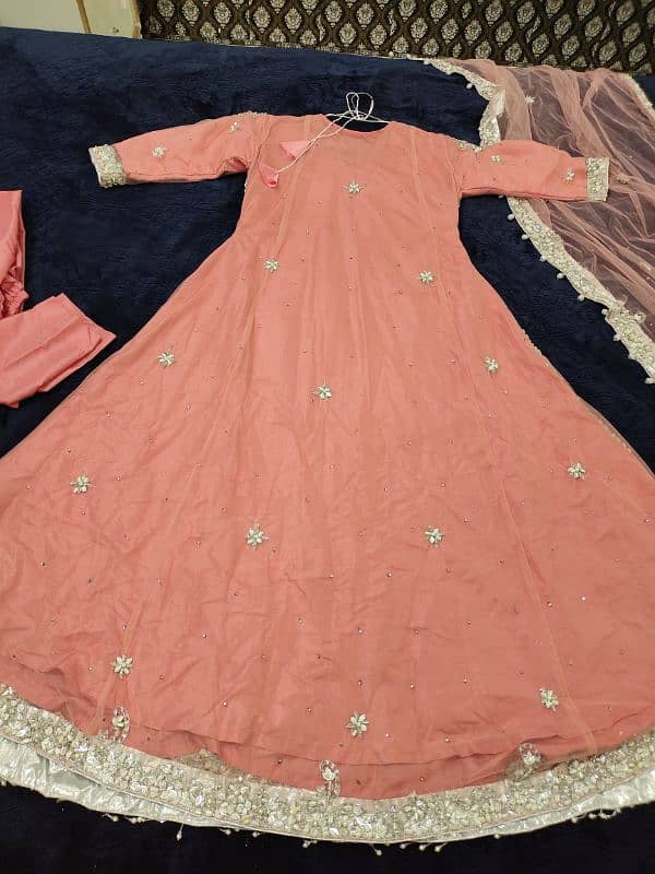 Bridal Dress Dulhan Maxi Shadi Stone Work 5