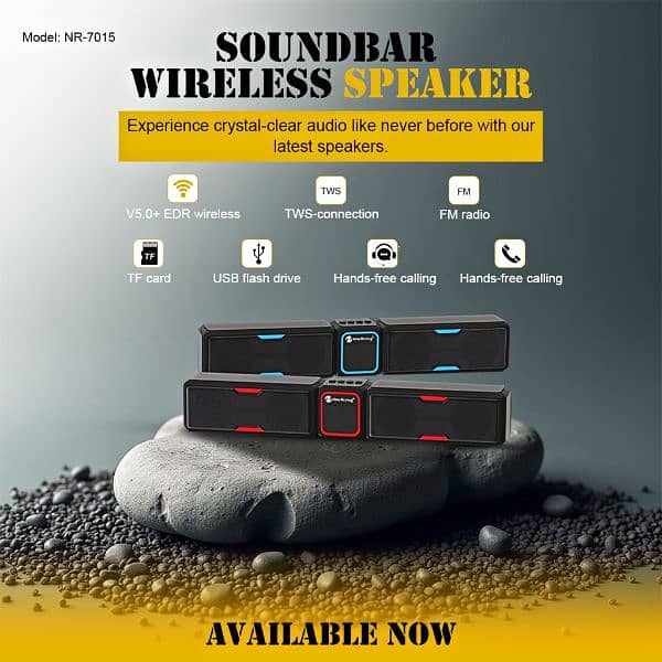 Bluetooth speakers and portable sound bar NewRixing NR-7015 1