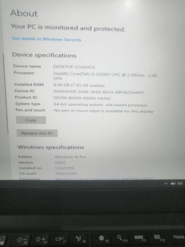 lenovo think pad laptop i5 6th gernation 1
