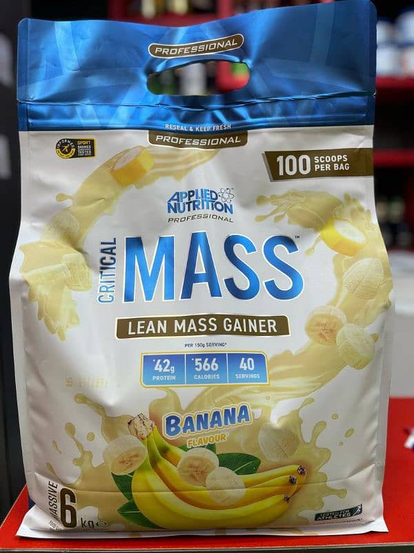 Critical Mass 6kg Muscle Gainer Protein Supplement Imported quality 1