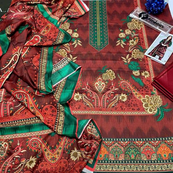 lawn printed suit . 03184175768 9