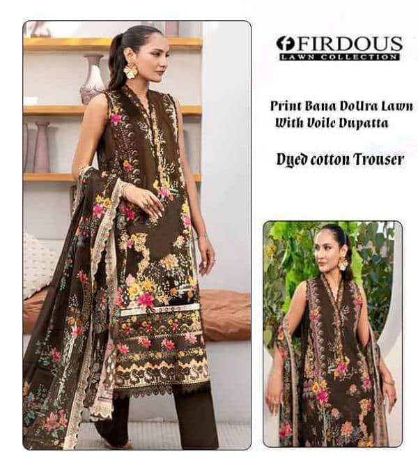 lawn printed suit . 03184175768 10