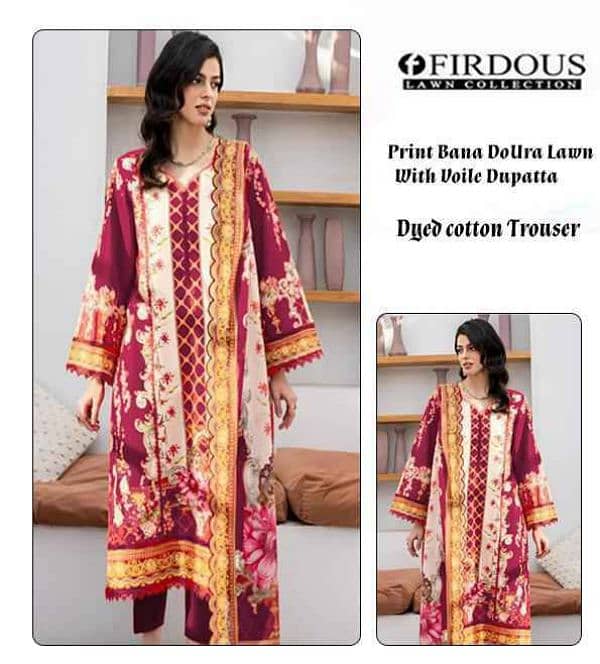 lawn printed suit . 03184175768 18