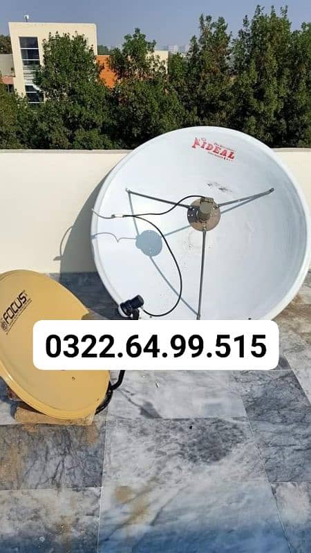 9 Dish Antennas and services and TV 03226499515 0