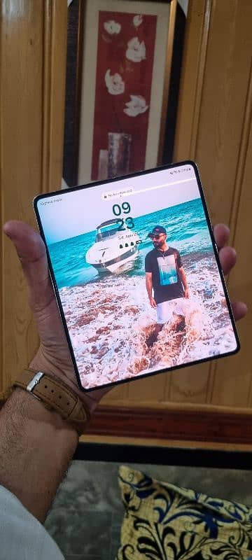 Samsung galaxy fold 5 non pta 512gb e sim working little line 4