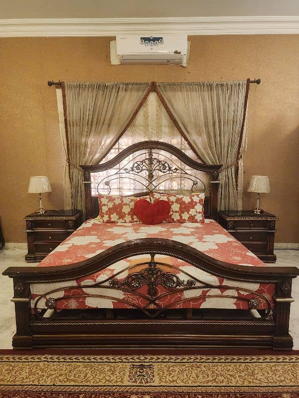 bed set dressing table cupboard shelf 0