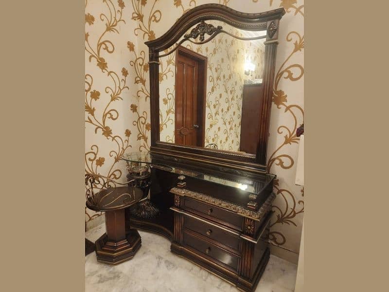 bed set dressing table cupboard shelf 5