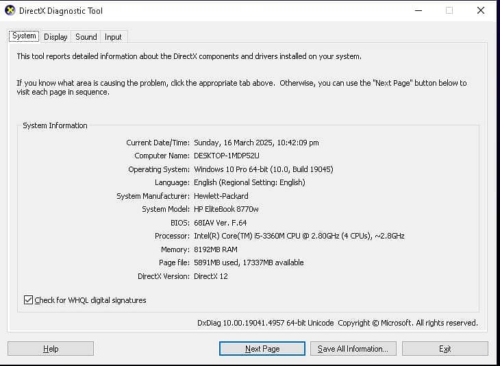 core i5 3rd gen 8GB 5