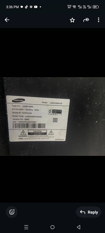 Samsung LCD full hd but s 033///4421/////7454 1
