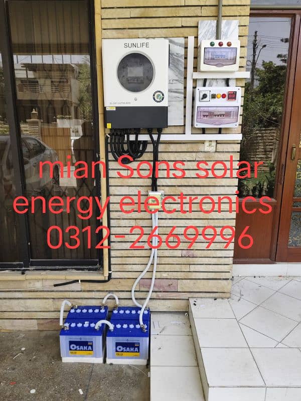 8 KVA solar setup with material or Labour changer fitting ka sath 0