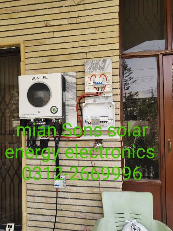 8 KVA solar setup with material or Labour changer fitting ka sath 1
