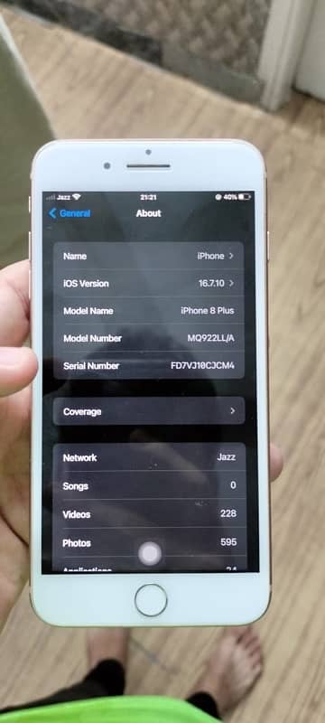 iphone 8plus approved 256 4