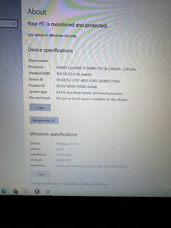 HP EliteBook 850G i7-6th Gen, Dedicated GPU 10