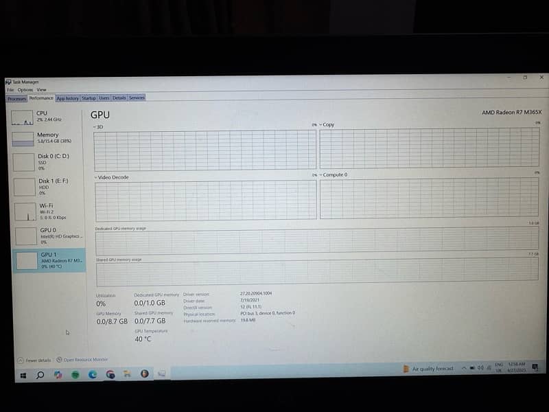 HP EliteBook 850G i7-6th Gen, Dedicated GPU 15