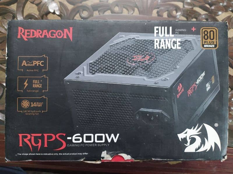 Redragon RGPS GC-PS002 600W Gaming PC Power Supply 0