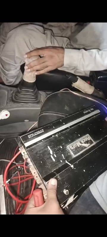 car sound heavy system set 100% working 4ch amp woofer peti speaker 2