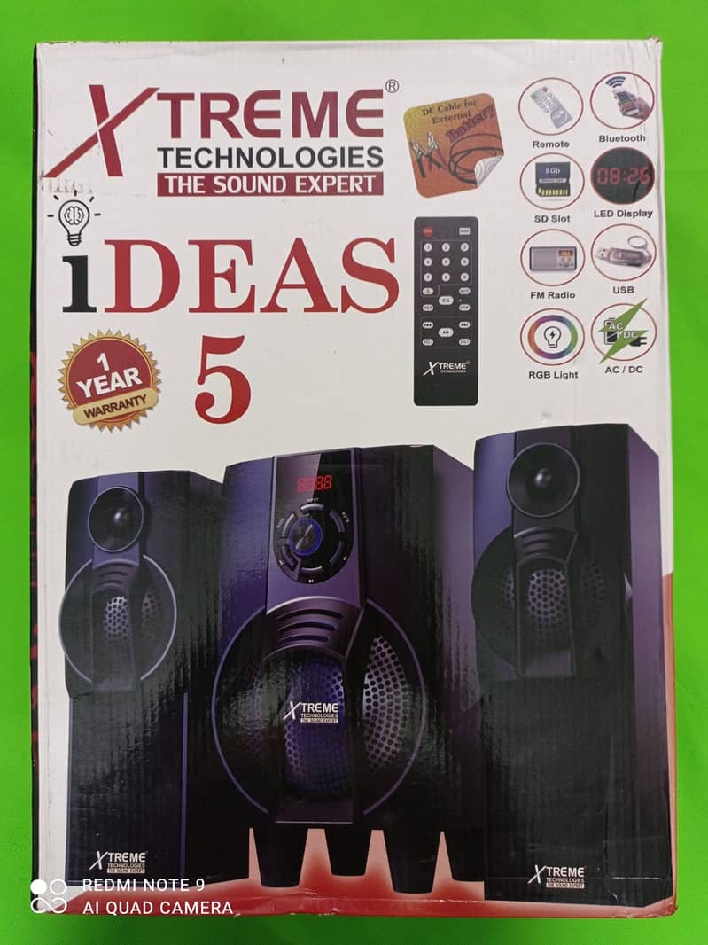XTREME IDEAS 5 SPEAKERS 2.1 3