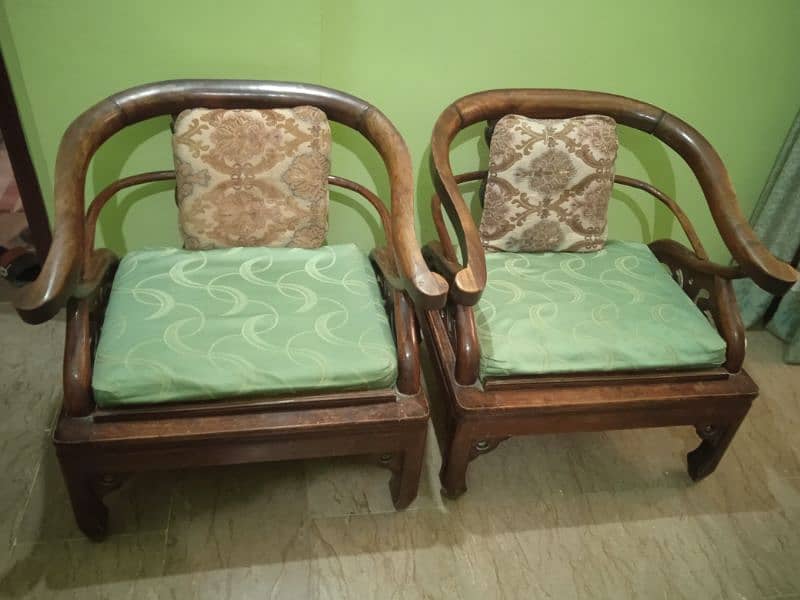 5 Seater Wooden Sofa Set 0