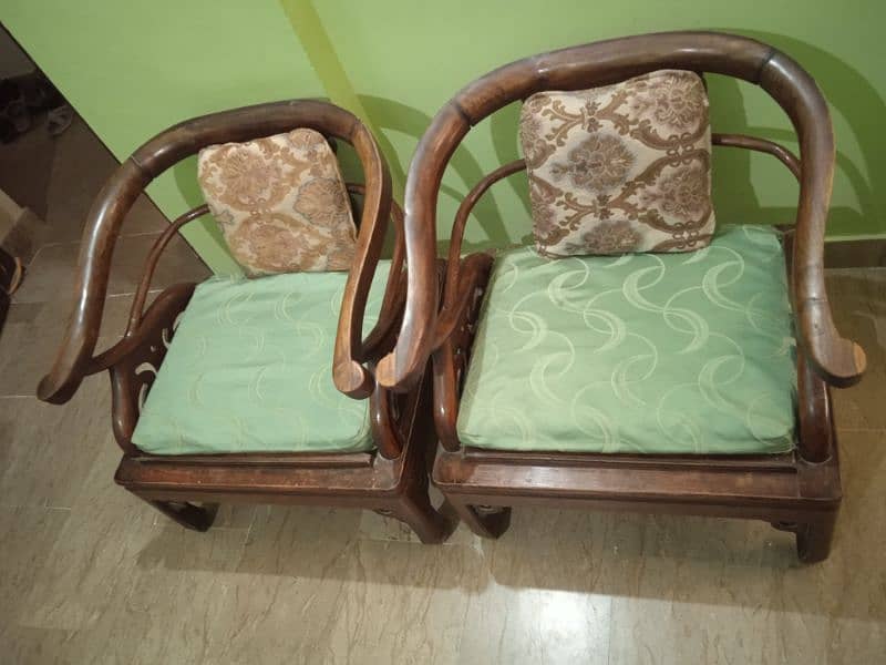 5 Seater Wooden Sofa Set 1