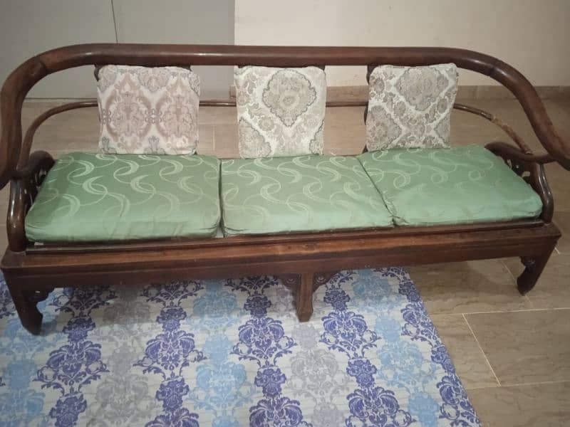 5 Seater Wooden Sofa Set 2