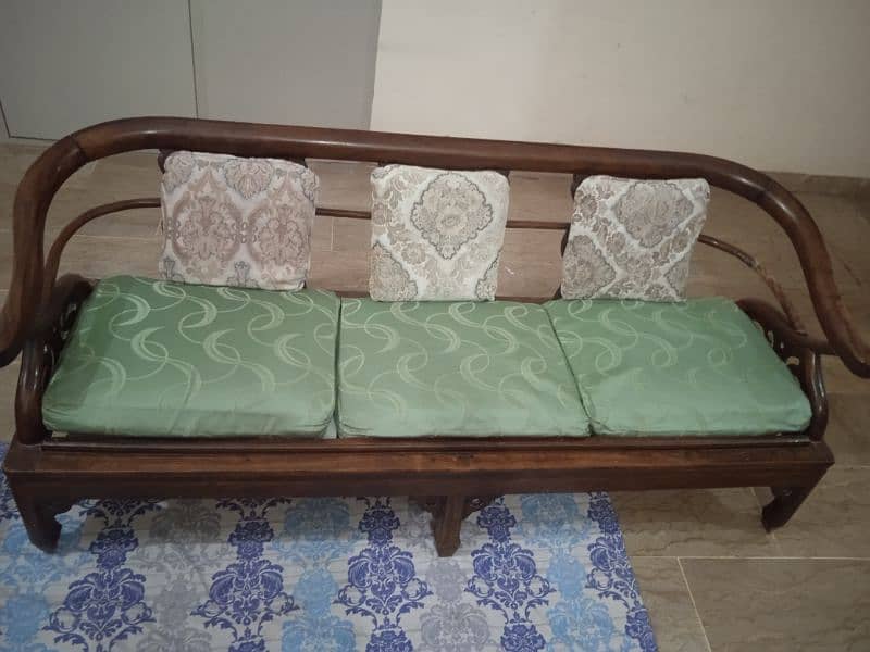 5 Seater Wooden Sofa Set 3