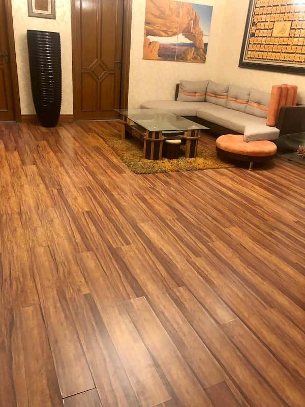 Panoramic view of DHA phase Vl prime location of mukhafiz 600 yard Bungalow full luxurious fully furnished with 6 Bedroom drawing dining launch kitchen with lush Green loan Big parking Space available Rent 600k 0
