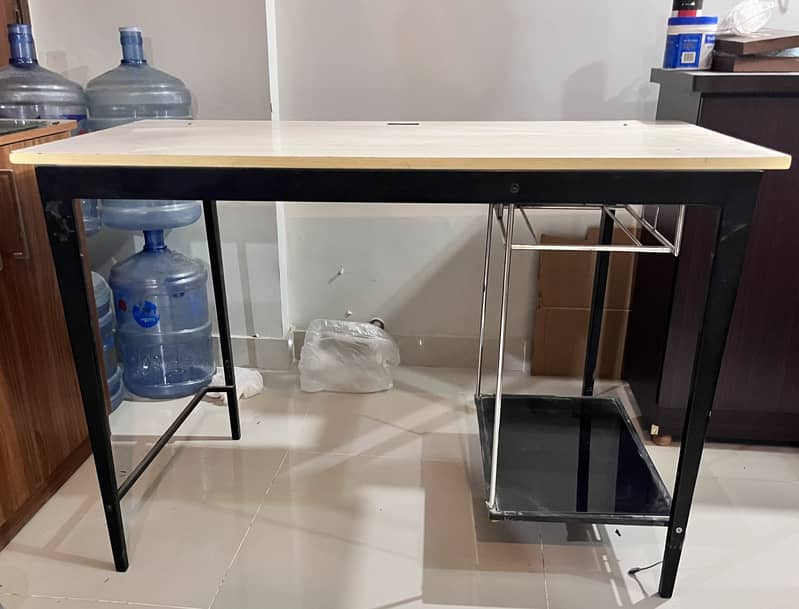 Computer table metal wood 0