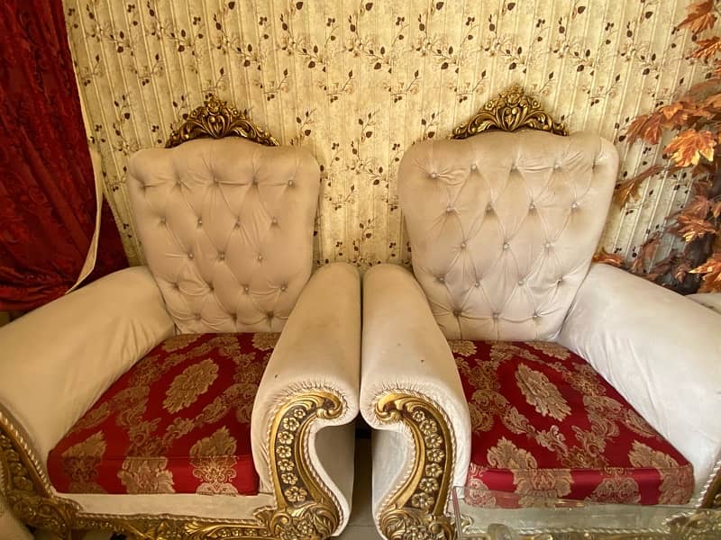 VELVET SOFA 5 SEATER WITH TABLE 0