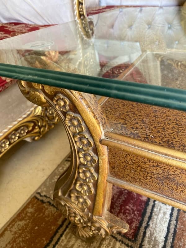 VELVET SOFA 5 SEATER WITH TABLE 9