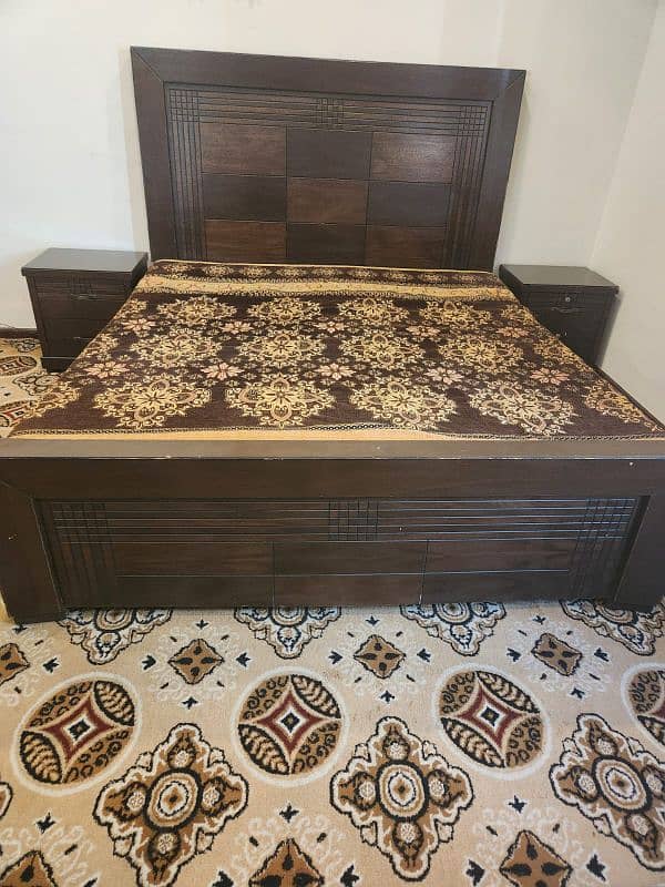 bed set for sale / bed set with side table|wooden bed 1