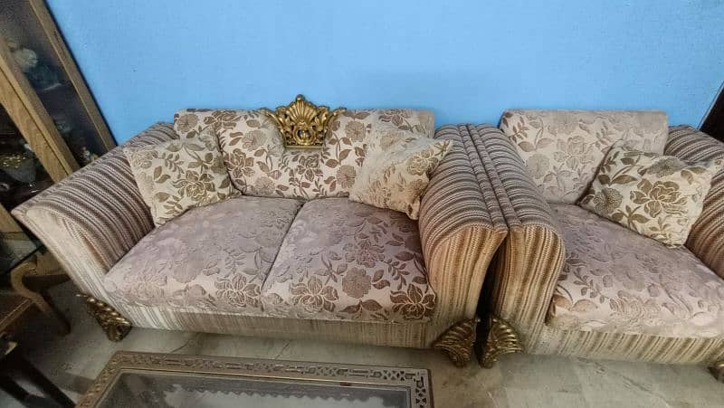 Designer 7 Seater Sofa set + 2 tables + Child 2 beds 4