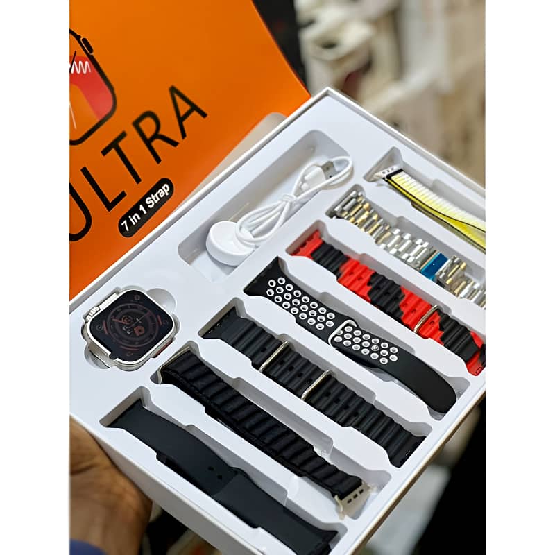 7-in-1 Ultra 2.01 Big Infinite Display Smart Watch with 7 Straps  Prev 14
