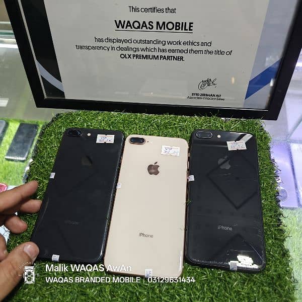 iphone 8plus mix gb mix battery health original stock non pta 0