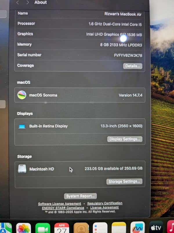 Macbook Air 2018 13 inches 9