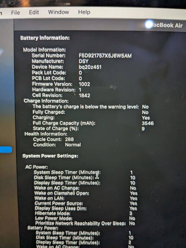 Macbook Air 2018 13 inches 11