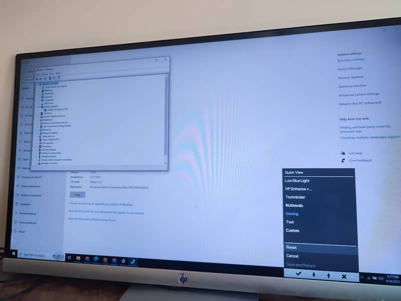 HP 27es 27" FHD IPS LED Monitor. HP LED SCREEN LCD DELL LENOVO 3