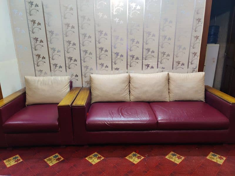 Two 7 seater sofa set 4