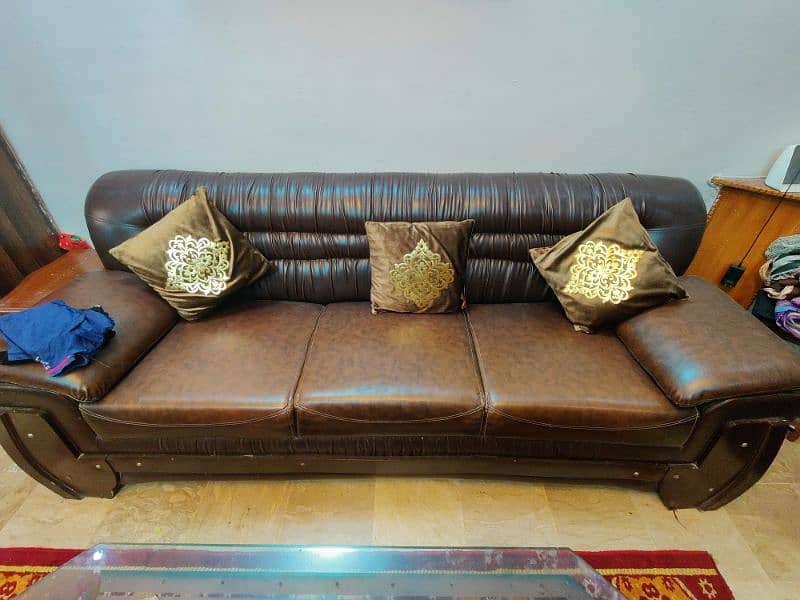 Two 7 seater sofa set 8