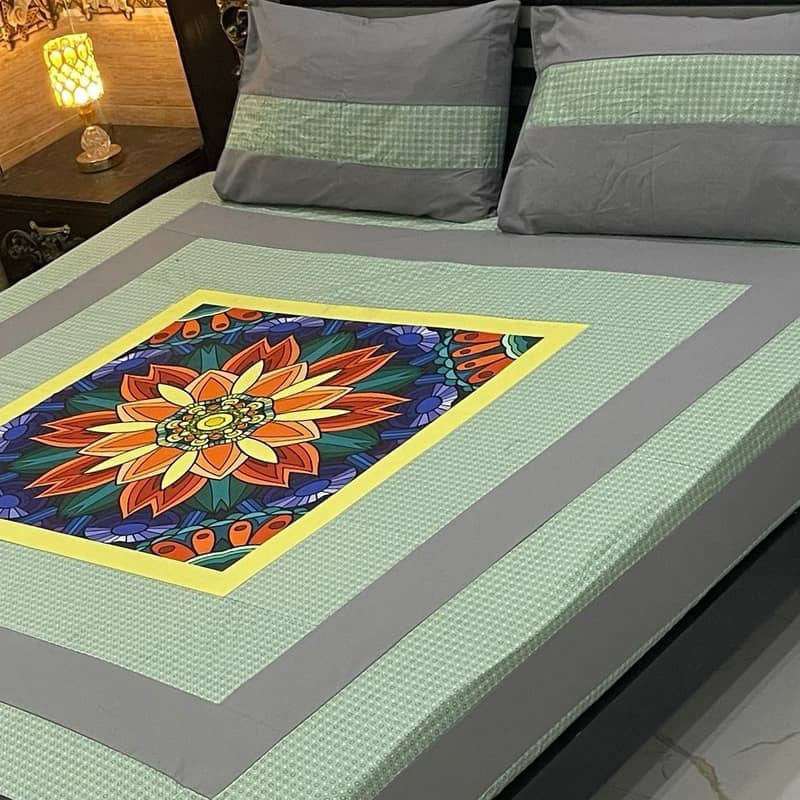 3 pc Cotton bedsheets for sale 1